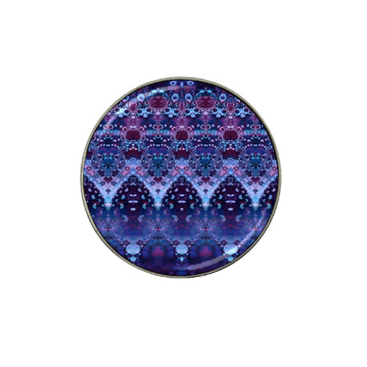 Blue Elegance Elaborate Fractal Fashion Hat Clip Ball Marker (10 pack)
