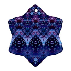 Blue Elegance Elaborate Fractal Fashion Ornament (snowflake)