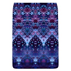 Blue Elegance Elaborate Fractal Fashion Removable Flap Cover (l)