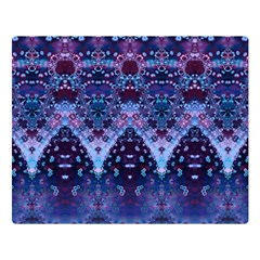 Blue Elegance Elaborate Fractal Fashion Double Sided Flano Blanket (large) 