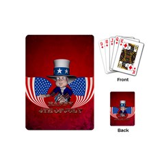 Happy 4th Of July Playing Cards Single Design (mini) by FantasyWorld7