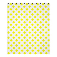 Yellow White Shower Curtain 60  X 72  (medium)  by HermanTelo