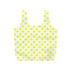 Yellow White Full Print Recycle Bag (s)