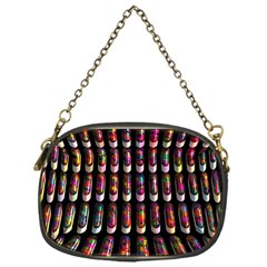 Texture Abstract Chain Purse (One Side)