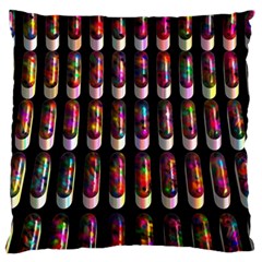 Texture Abstract Large Flano Cushion Case (one Side)
