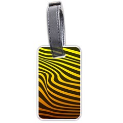Wave Line Curve Abstract Luggage Tag (one Side) by HermanTelo