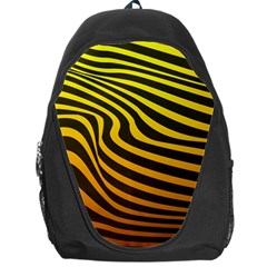 Wave Line Curve Abstract Backpack Bag