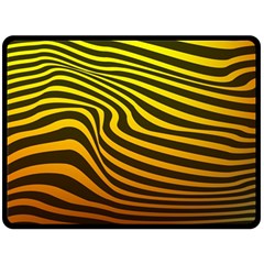 Wave Line Curve Abstract Double Sided Fleece Blanket (large) 