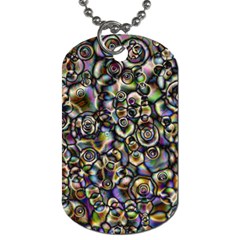 Circle Plasma Artistically Abstract Dog Tag (one Side)