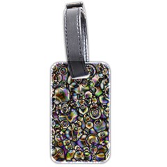 Circle Plasma Artistically Abstract Luggage Tag (two Sides) by Bajindul