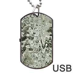 Abstract Stone Texture Dog Tag Usb Flash (two Sides) by Bajindul