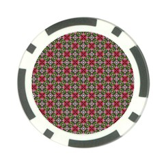 Decorative Flower Poker Chip Card Guard (10 Pack) by Bajindul