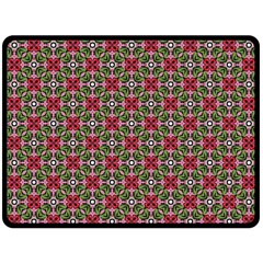 Decorative Flower Fleece Blanket (large)  by Bajindul