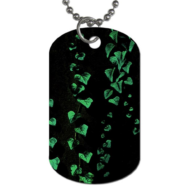 Botanical Dark Print Dog Tag (Two Sides)