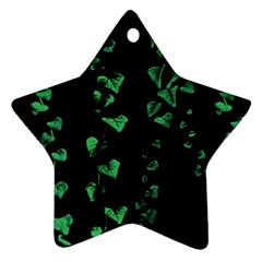 Botanical Dark Print Star Ornament (two Sides)