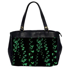 Botanical Dark Print Oversize Office Handbag (2 Sides) by dflcprintsclothing