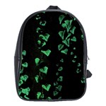 Botanical Dark Print School Bag (XL) Front