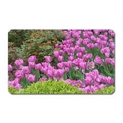 Late April Purple Tulip Magnet (rectangular) by Riverwoman