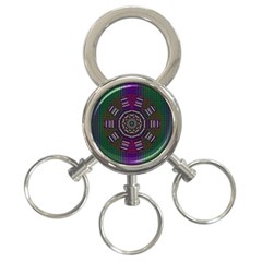 Orchid Landscape With A Star 3-Ring Key Chain