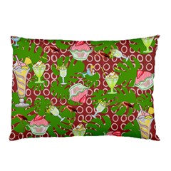 Ice Cream Tropical Pattern Pillow Case (two Sides) by snowwhitegirl