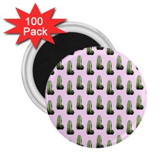 Cactus Pink Pattern 2 25  Magnets (100 Pack) 