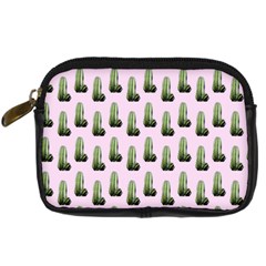 Cactus Pink Pattern Digital Camera Leather Case by snowwhitegirl