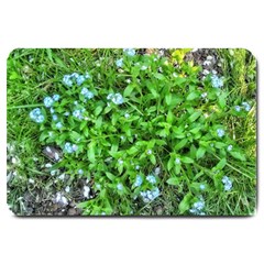 Forget Me Not Large Doormat  by Riverwoman
