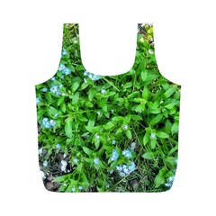 Forget Me Not Full Print Recycle Bag (m) by Riverwoman