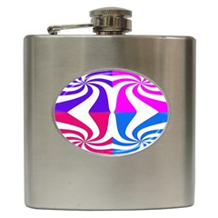 Candy Cane Hip Flask (6 Oz) by Alisyart