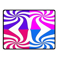 Candy Cane Double Sided Fleece Blanket (small)  by Alisyart