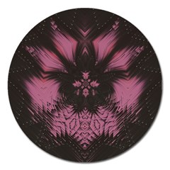 Glitch Art Grunge Distortion Magnet 5  (Round)