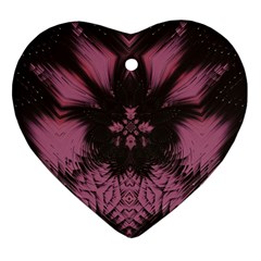 Glitch Art Grunge Distortion Heart Ornament (Two Sides)