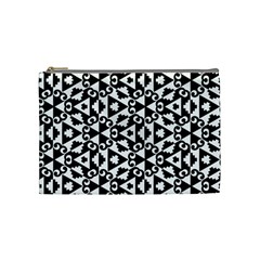 Geometric Tile Background Cosmetic Bag (medium)