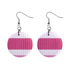 Fabric Geometric Texture Mini Button Earrings