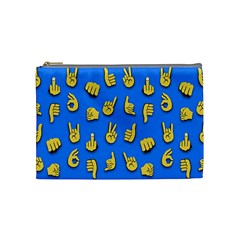 Emojis Hands Fingers Cosmetic Bag (medium)