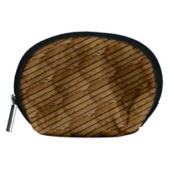 Wood Texture Wooden Accessory Pouch (medium)