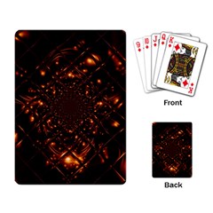 Fire Glass Fractal Playing Cards Single Design (rectangle) by Pakrebo