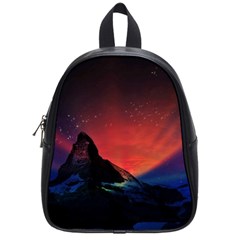 Matterhorn Switzerland Fantasy Aurora School Bag (small) by Pakrebo