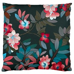 Floral Pattern Background Art Standard Flano Cushion Case (one Side) by Pakrebo