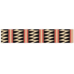 Zigzag Tribal Ethnic Background Large Flano Scarf  by Pakrebo