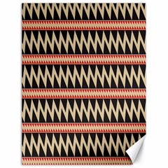 Zigzag Ethnic Pattern Background Canvas 18  X 24 