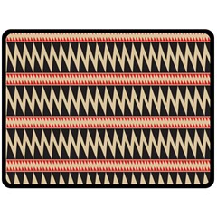 Zigzag Ethnic Pattern Background Fleece Blanket (large) 