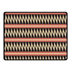 Zigzag Ethnic Pattern Background Double Sided Fleece Blanket (small) 