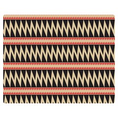 Zigzag Ethnic Pattern Background Double Sided Flano Blanket (medium) 