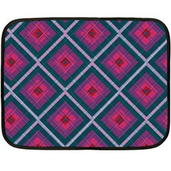 Purple Textile And Fabric Pattern Double Sided Fleece Blanket (mini) 