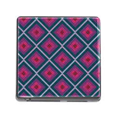 Purple Textile And Fabric Pattern Memory Card Reader (square 5 Slot)