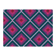 Purple Textile And Fabric Pattern Double Sided Flano Blanket (mini) 