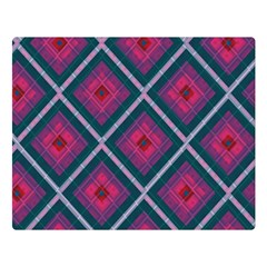 Purple Textile And Fabric Pattern Double Sided Flano Blanket (large) 