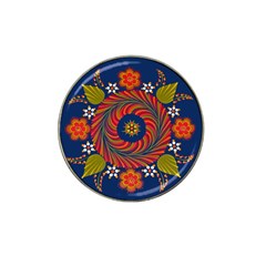 Hungarian Mandala Flower Hat Clip Ball Marker