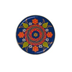Hungarian Mandala Flower Hat Clip Ball Marker (10 Pack)